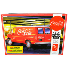 AMT 1/25 Model Kit - Skill 3 1977 Ford Delivery Van with 2 Bottles Crates Coca-Cola