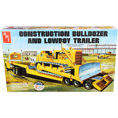 AMT 1/25 Model Kit - Skill 3 Construction Bulldozer and Lowboy Trailer, 2 Pieces