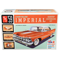 AMT 1/25 Scale Model Kit - Skill 2 1959 Chrysler Imperial 3 in 1 Black Vinyl Tires