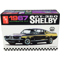 AMT 1/25 Scale Model Kit - Skill 2 1967 Ford Mustang Shelby GT350 White Plastic