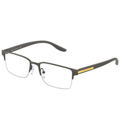 Armani Exchange Men's Eyeglasses - Demo Lens Matte Brown Half Rim Frame | 0AX1046 6001