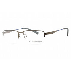 Armani Exchange Men's Eyeglasses - Gunmetal Rectangular Frame Clear Lens | AX1038 6006