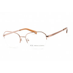 Armani Exchange Women's Eyeglasses - Rose Gold Frame Clear Demo Lens | 0AX1045 6103