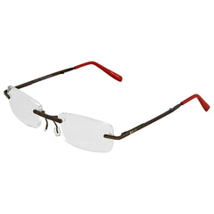 B+D Unisex Eyeglasses - Folding Readers +1.50, Matt Grey/Red | 2244-92-15