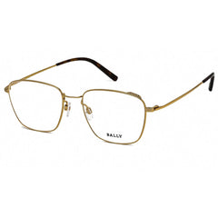 Bally Men's Eyeglasses - Shiny Deep Gold Square Metal Frame Clear Lens | BY5010-D 030