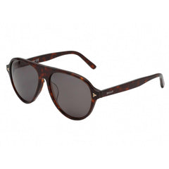 Bally Men's Sunglasses - Full Rim Shiny Red Havana Frame Smoke Lens | BY0021-H 54A