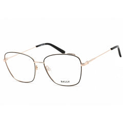 Bally Women's Eyeglasses - Black Metal Full Rim Frame Clear Demo Lens | BY5021 005