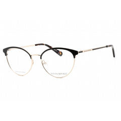 Banana Republic Women's Eyeglasses - Black Gold Frame Clear Demo Lens | BR 214 02M2 00