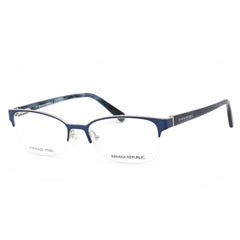 Banana Republic Women's Eyeglasses - Matte Blue Rectangular Half Rim | Elsa 0FLL 00