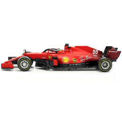 Bburago 1/18 Scale Diecast Model Car - Ferrari SF21 #55 Ferrari Racing Series