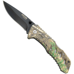 Bear & Son Knife - Assisted Lockback Black 440 Steel Blade Realtree Edge | BS61120
