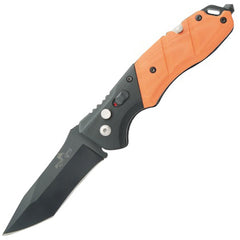 Bear & Son Knife - Auto Bold Action V G10 Survival Tanto Blade | BSAC-510-B4-OR