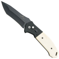 Bear & Son Knife - Auto Bold Action V White Smooth Bone Handle | BSAC-550-WSB6-B