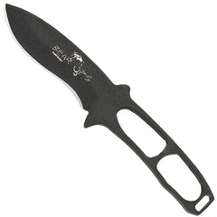Bear & Son Knife - Constant Neck Black Epoxy Handle Carbon Steel Blade | BSCC-400-B