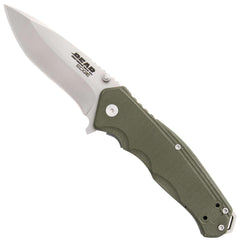 Bear & Son Knife - G10 Sideliner with Trigger 440 Steel Blade, 4.5 inch | BS61102