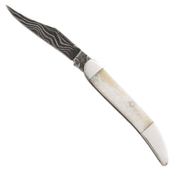 Bear & Son Knife - White Smooth Bone Little Toothpick Steel Blade | BSWSB193D-1/2