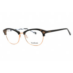 Bebe Women's Eyeglasses - Jet Black Cat Eye Shape Plastic Frame Clear Lens | BB5162 001