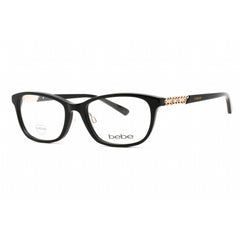 Bebe Women's Eyeglasses - Jet Rectangular Shape Plastic Frame Clear Lens | BB5154 001