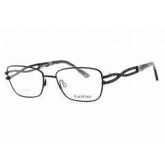 Bebe Women's Eyeglasses - Jet Rectangular Shape Plastic Frame Clear Lens | BB5173 001