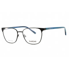 Bebe Women's Eyeglasses - Jet Rectangular Shape Plastic Frame Clear Lens | BB5200 001