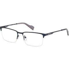 Ben Sherman Men's Eyeglasses - Demo Lens Blue Rectangular Metal Frame | BSGOSWELL C03