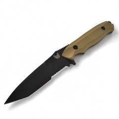 Benchmade Fixed Knife - Nimravus Tanto Blade with Sand Aluminum Handle | 141SBKSN