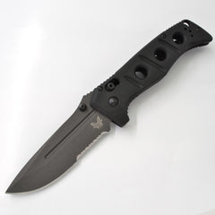Benchmade Folding Knife - Adamas Drop-Point Steel Blade Black G10 Handle | 275SGY-1