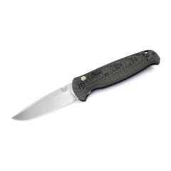 Benchmade Folding Knife - CLA Plain Edge Blade Green and Black G10 Handle | 4300-1