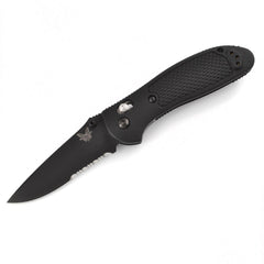 Benchmade Folding Knife - Griptilian Serrated Blade Black Noryl Handle | 551SBK-S30V