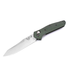 Benchmade Folding Knife - Osborne Axis Lock Reverse Tanto Blade Green Handle | 940