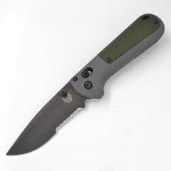 Benchmade Folding Knife - Redoubt Cobalt Black Steel Blade Grivory Handle | 430SBK