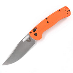 Benchmade Folding Knife - Taggedout Clip-Point Blade Orange Grivory Handle | 15535