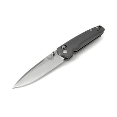Benchmade Folding Knife - Valet Axis Lock Plain Edge Steel Blade Grey G10 Handle | 485