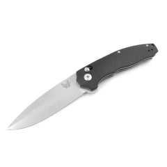 Benchmade Folding Knife - Vector Axis Assisted Plain Edge Blade Black G10 Handle | 495