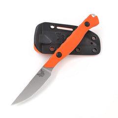 Benchmade Hunting Knife - Flyway Orange G10 Handle Straight Back Fixed Blade | 15700