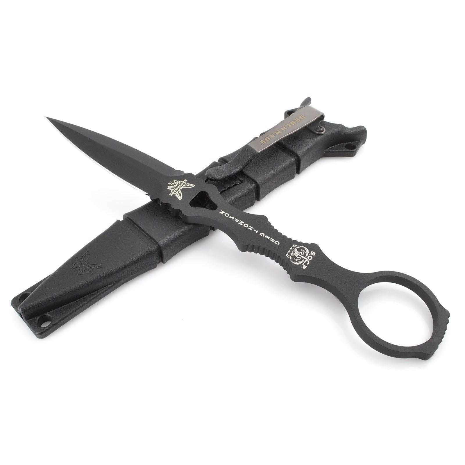 Benchmade Skeletonized Dagger - SOCP Black Coated with Black Sheath