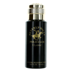 BHPC Classic by Beverly Hills Polo Club, 4 oz Natural Deodorant Spray for Men