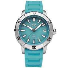 Bia Women's Watch - Rosie Rotating Bezel Tiffany Green Dial Silicone Strap | B2006