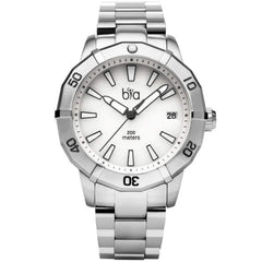 Bia Women's Watch - Rosie Rotating Bezel White Dial Stainless Steel Bracelet | B2011