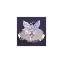 Blue Butterfly Glass Figurine