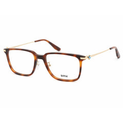 BMW Men's Eyeglasses - Blonde Havana Rectangular Full Rim Plastic Frame | BW5037 053