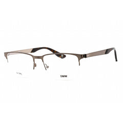 BMW Men's Eyeglasses - Half Rim Rectangular Shiny Gunmetal Metal Frame | BW5001-H 008