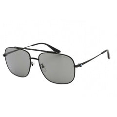 BMW Men's Sunglasses - Smoke Mirror Lens Matte Black Rectangular Frame | BW0005 02C