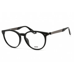 Bmw Unisex Eyeglasses - Clear Lens Full Rim Shiny Black Round Frame | BW5003-H 001