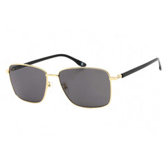 BMW Unisex Sunglasses - Gold Rectangular Full Rim Frame Grey Lens | BW0025-D 30A