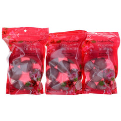 Bodycology Women's Bath Fizzies - Coconut Hibiscus Exotic and Enticing, Pack of 3