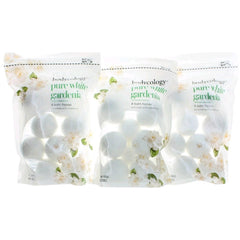 Bodycology Women's Bath Fizzies - Pure White Gardenia with Floral Scent, Pack of 3