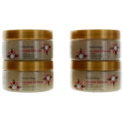 Bodycology Women's Exfoliante Sugar Scrub - 10.5 oz Coconut Hibiscus, Pack of 4