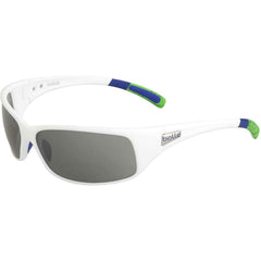 Bolle Unisex Sunglasses - Matt White/Blue Tns Frame | BOLLE RECOIL MATT WHITE/BLUE TNS