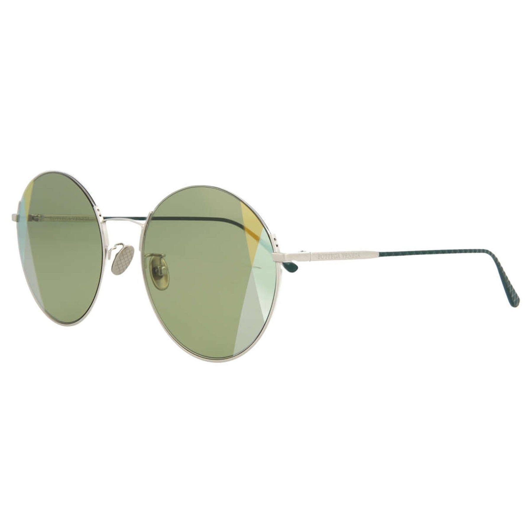 Bottega Veneta Women's Sunglasses - Green Lens Metal Frame